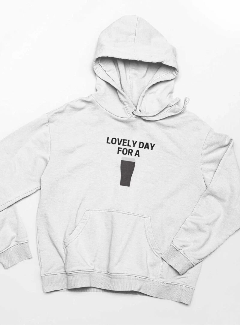 

2025 Autumn and Winter Lovely Day for A G Hoodie _ Funny Men's Unisex Guinness Inspired Adults Jumper, Guinness Lover Gift
