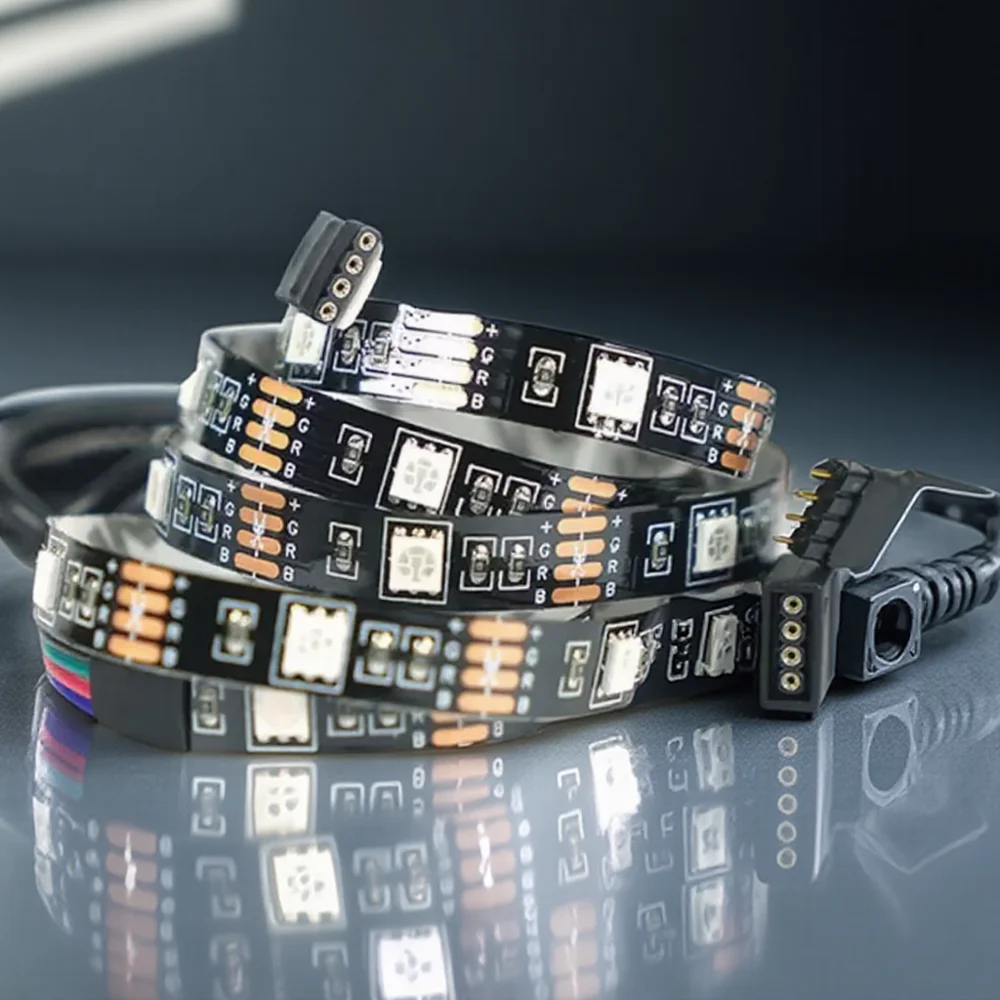 

Универсальные светодиодные ленты 2835RGB, 24-клавишный пульт дистанционного управления, 1/2/3 метра для рекламных освещения