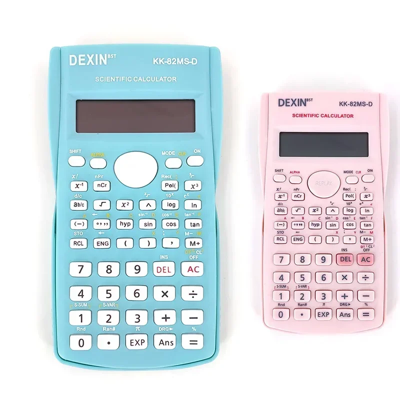 Calculatrice scientifique d\'ingénierie scolaire, outils de calcul papeterie pour étudiants, examen, calculatrice de documents créatifs