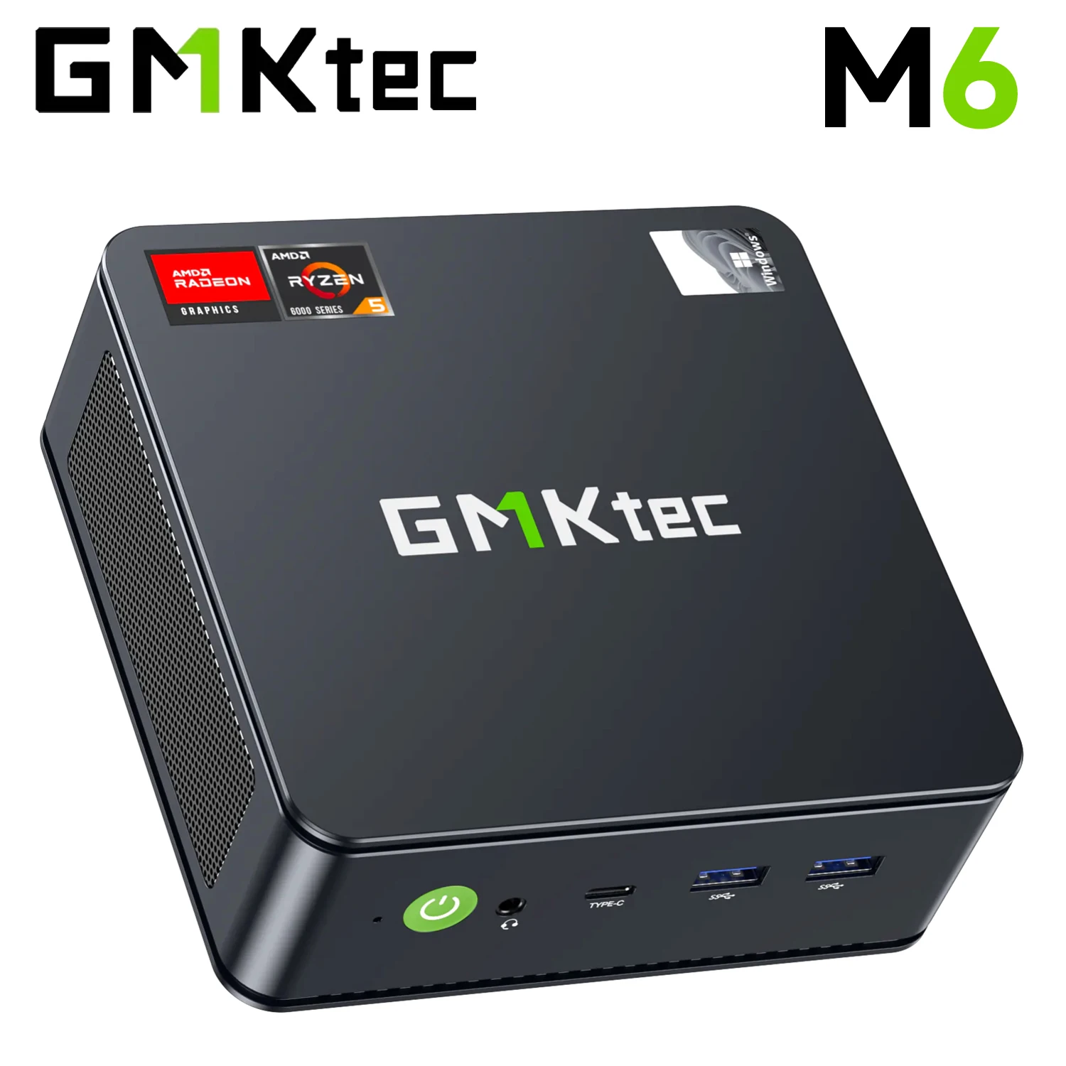 GMKtec M6/M6 Ultra AMD Ryzen 5 6600H/7640HS Mini PC DDR5 M.2 SSD Win11 Pro WiFi 6E BT5.2 2.5G LAN كمبيوتر مكتبي للألعاب المكتبية