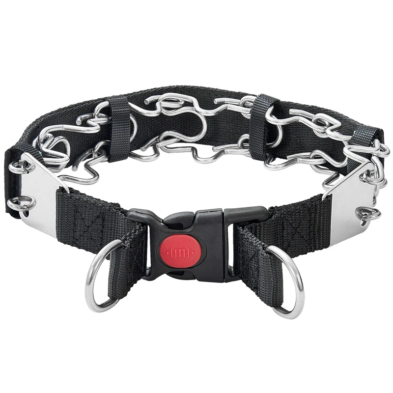 Benepaw Stainless Steel Dog Prong Collars Adjustable Pet Choke Pinch Collar Heavy Duty Chain For Medium Large Dogs Training