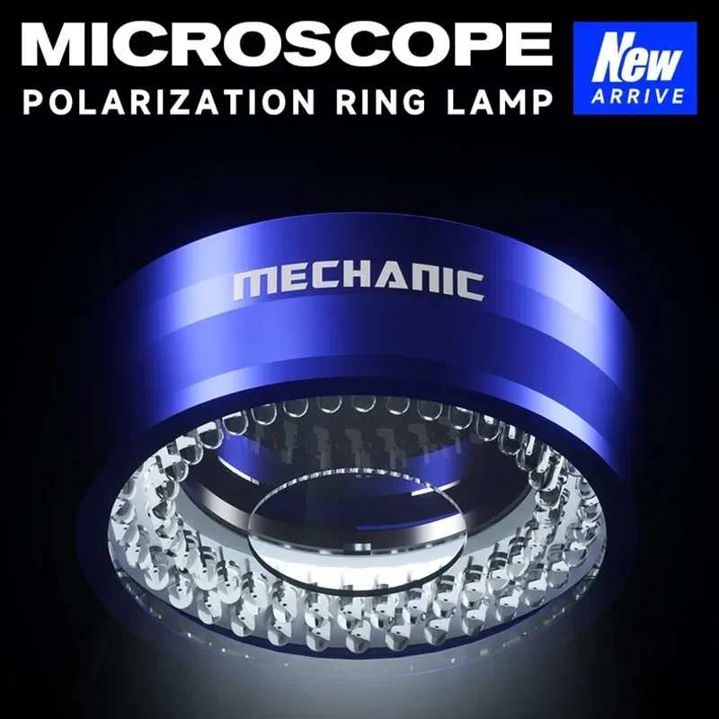 MECHANIC LS720 Polarization Ring Lamp for Microscope Mobile Phone Repair Glare Reflection Elimination Polarized Ring Light