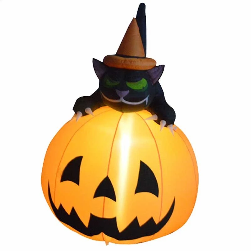 

Pumpkin Decoration 2m Tall Inflatable Halloween Pumpkin With Model Ornament For Home Halloween Yard Party Decoration