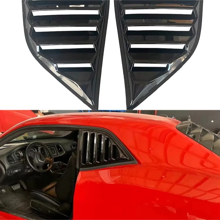 

Classic Style ABS Material Car Bumper Accessories Quarter Window Louvers for Challenger 2008-2021