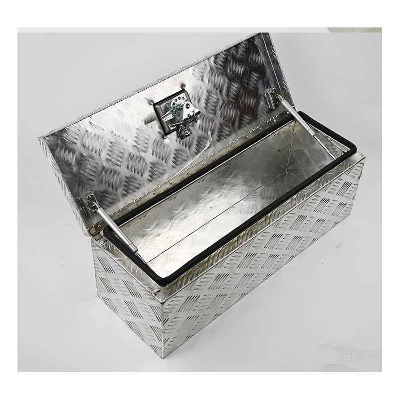 a for Aluminum Diamond Plate Lockable Metal Storage Tool Box with 3 Drawers Heavy Duty Truck Tool Box for Vehicle Garage