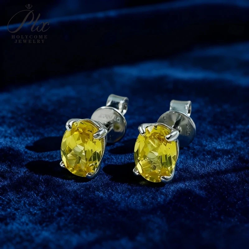 

Серьги-гвоздики, выращенные в лаборатории драгоценные камни, муассанит овальной формы, серебро 925, гипоаллергенные подарки на День Благодарения, никогда не выцветают, расширенные ювелирные изделия