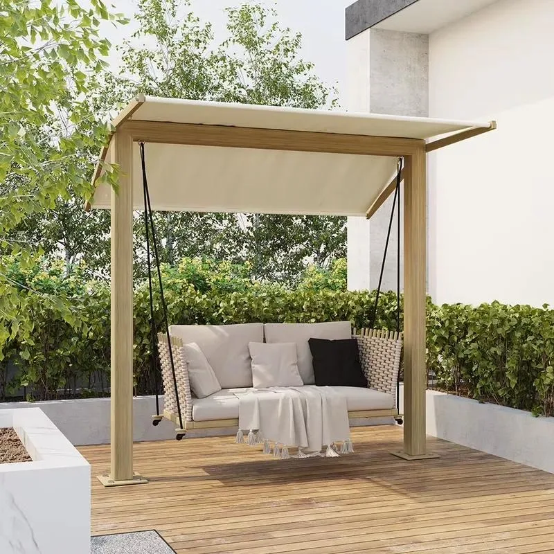 Outdoor Hanging Basket Rocking Chair Garden Villa Simple Modern Design Single Double