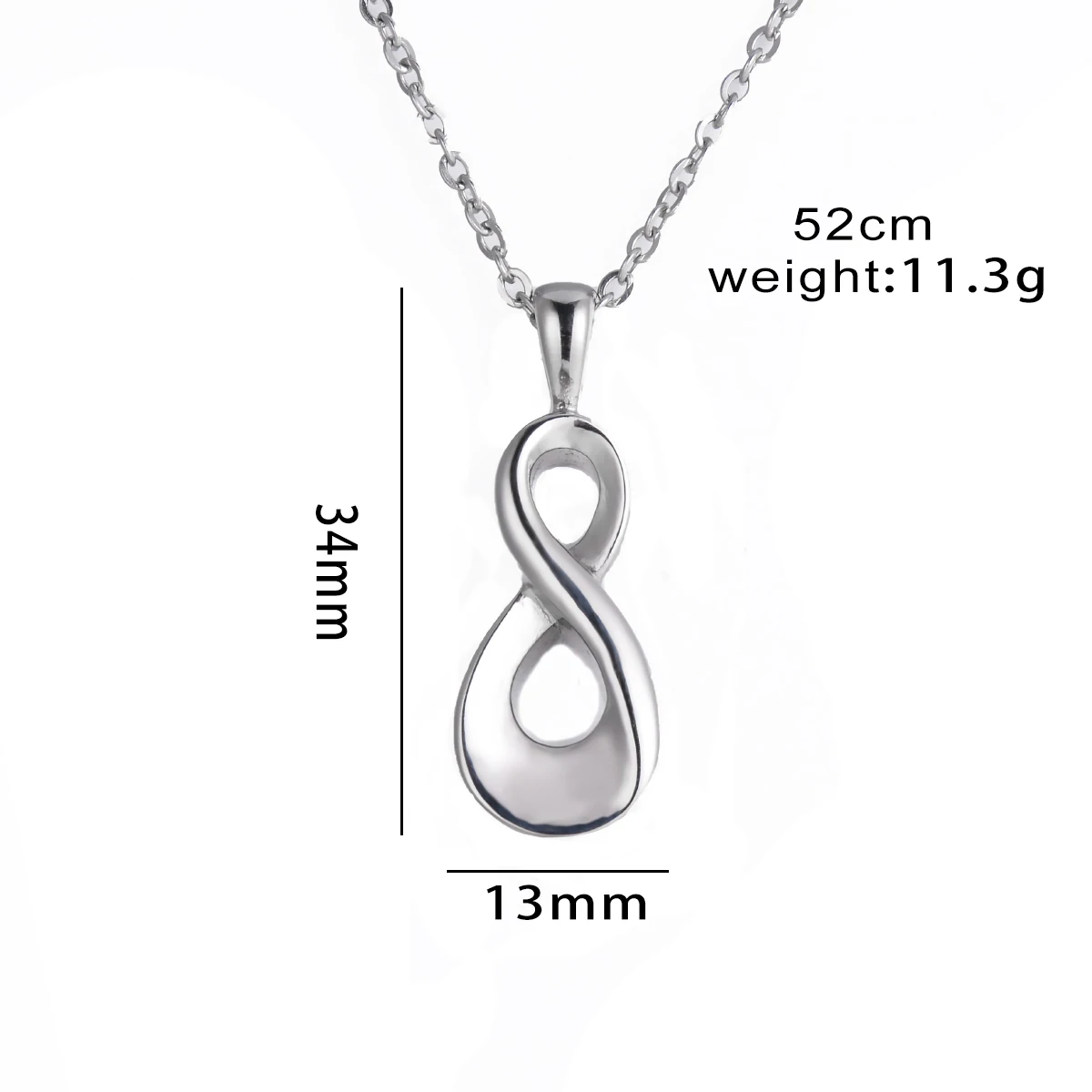 Infinity Urn Pendants Cremation Jewelry for Ashes Holder Memorial Keepsake Stainless Steel Necklace Gifts of A Loss of LovedOnes