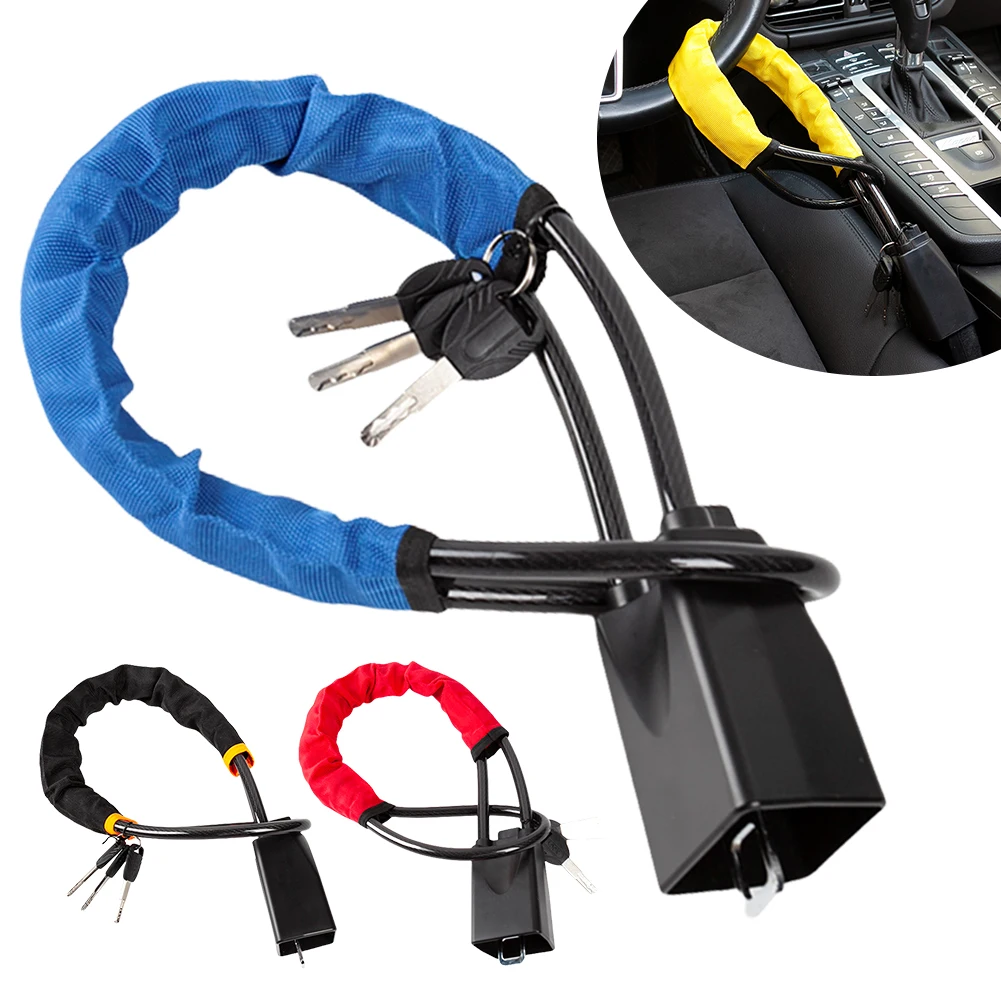 

Автомобильный Замок на руль с пряжками для ремня безопасности, блокировка, Предотвращение кражи, сверхпрочная Противоугонная защита для автомобилей, внедорожников