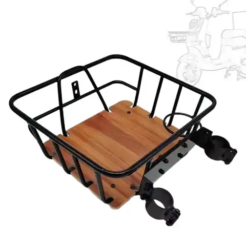 자전거 앞 바구니 자전거 바구니, 쉬운 조립, 패션 장식 대용량 자전거화물 랙 하이킹을위한 사이클링 랙 바구니