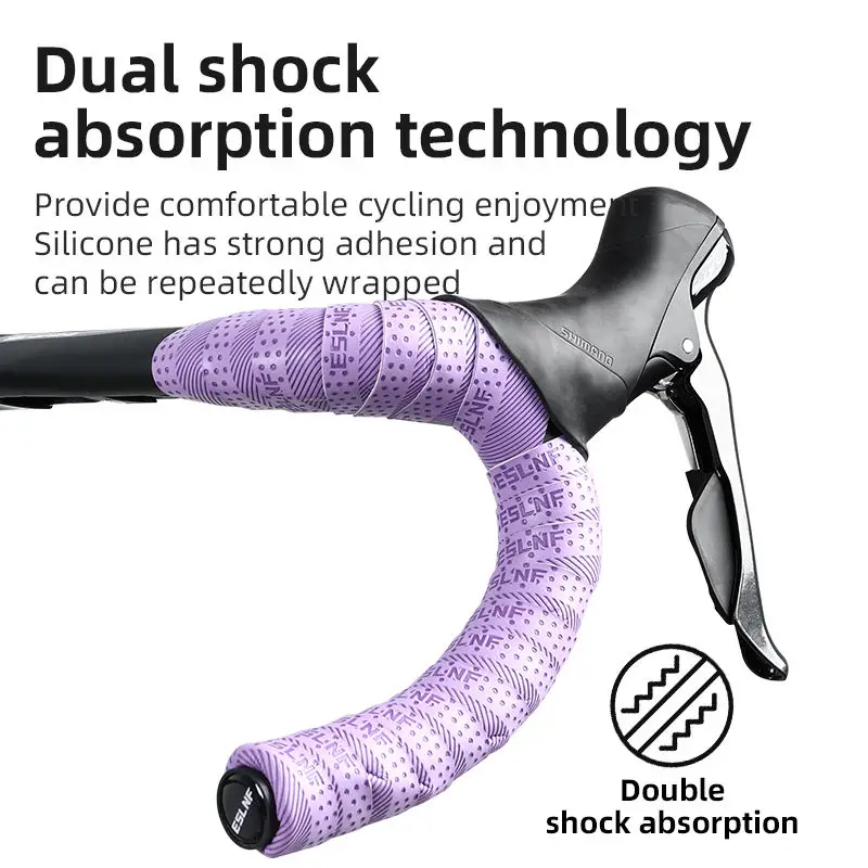 Durable Comfortable Bicycle Handlebar Tape Non-Slip Wear Resistant Absorption Leather Handle Road Bike Bar Tapes