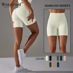 Vnazvnasi Seamless Yoga Shorts High Waist Leggings for Fitness Sport Push Up Tights Elastic Workout Clothes Sportswear Woman Gym