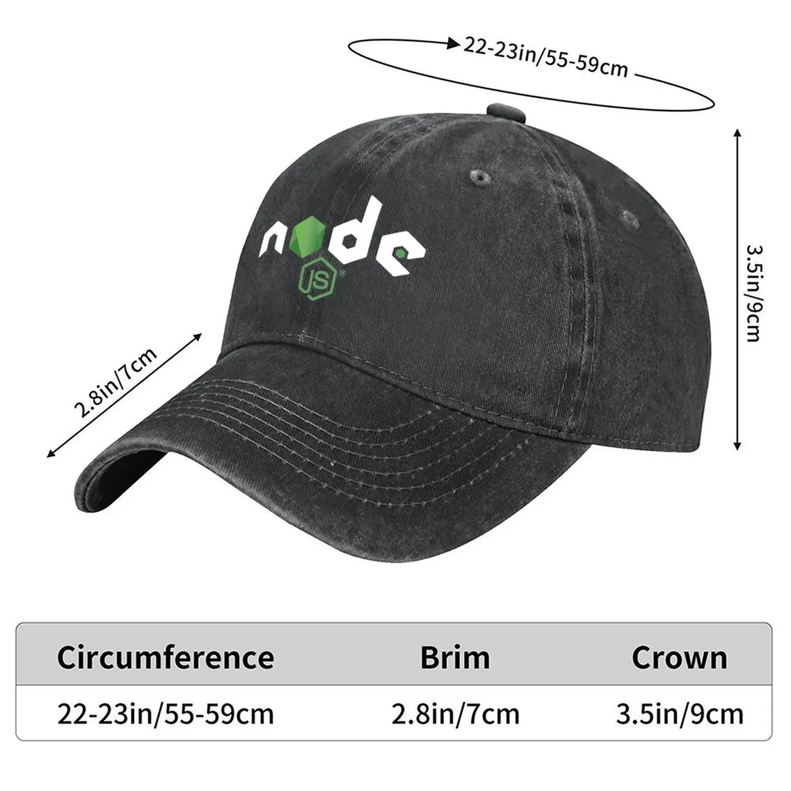 New nodejs tshirts - node js hoodie, stickers and clothing! Baseball Cap Golf Hat Man Visor Beach Outing hard hat Ladies Men's