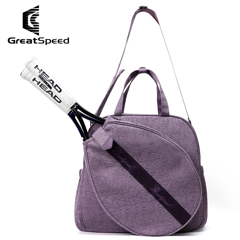 Purple Nylon Tennis Racquet Bag Portable Squash Tennis Badminton Shoulder Bags Women Professional RH2 Tennis Sporting Handbags