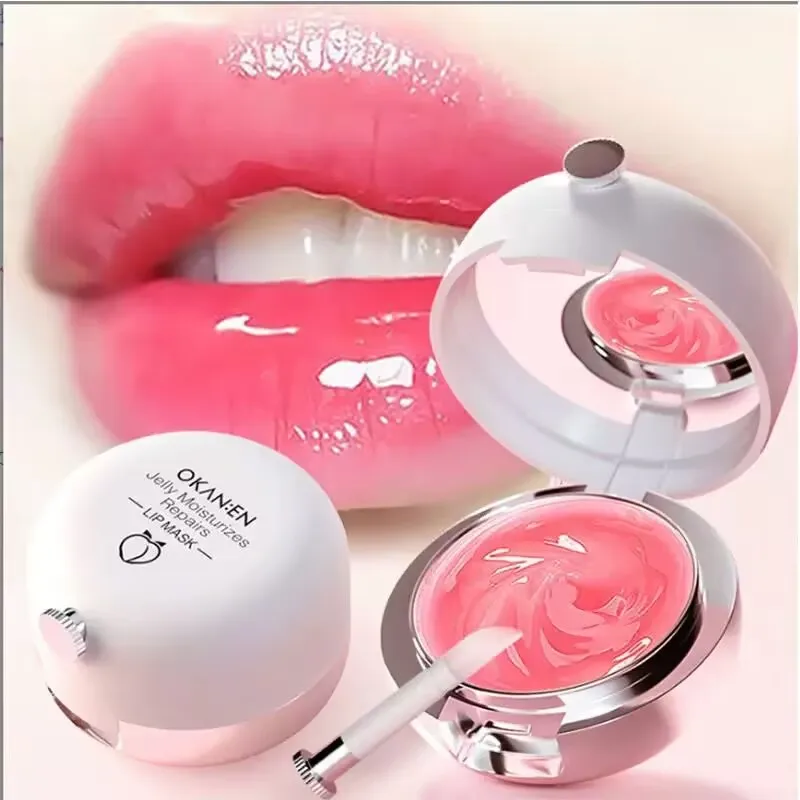 Lip Plumper Night Sleep Maintenance Moisturizing Lip Balm Flavor Nourish Relieve Dryness Reduce Fine Lines Protect Lip Care Mask