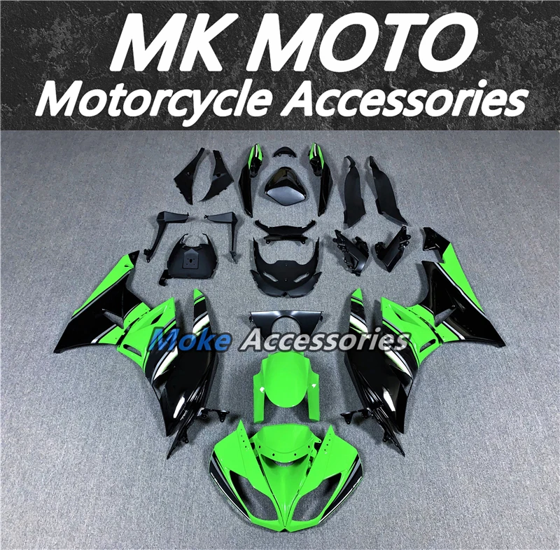 

Moke moto Fairings Kit Fit For Zx-6r 2009 2010 2011 2012 636 09 10 11 12 Bodywork Set injection Ninja Black Green New