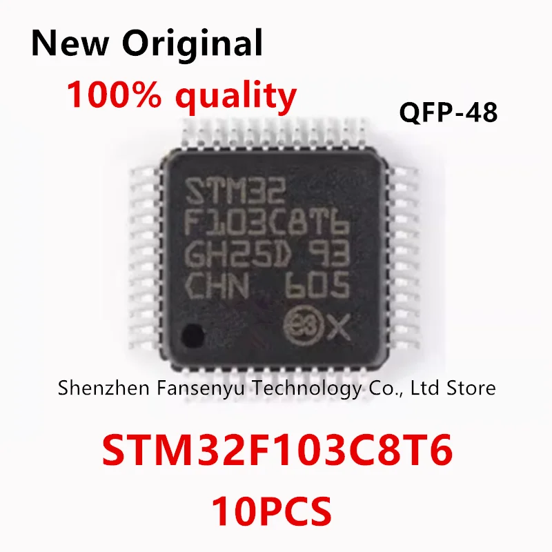(10piece)100% New STM32F103C8T6 STM32F 103C8T6 QFP-48 Chipset.