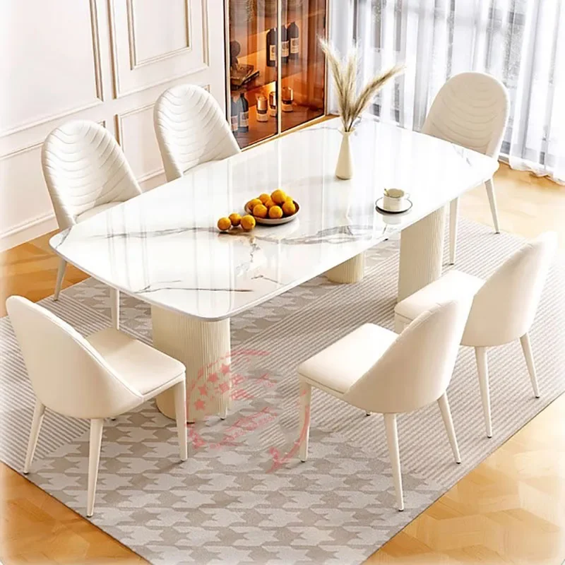 

Marble Simple Dining Table Nordic Comfy Beauty Living Room Dining Table Italian Style Mesa De Comedor Garden Furniture Sets