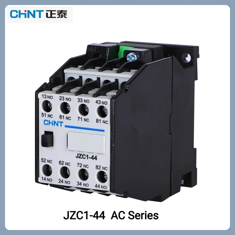 Chint JZC1-44 AC Contactor Relay 4NO 4NC 24V 36V 110V 220V 380V Coil for Industrial Control​