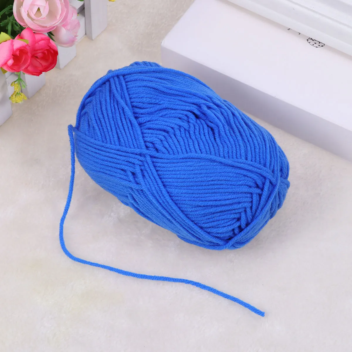 

50 G Knit Thread Milk Cotton Crochet Yarn Knitting Wool Thick for Crocheting