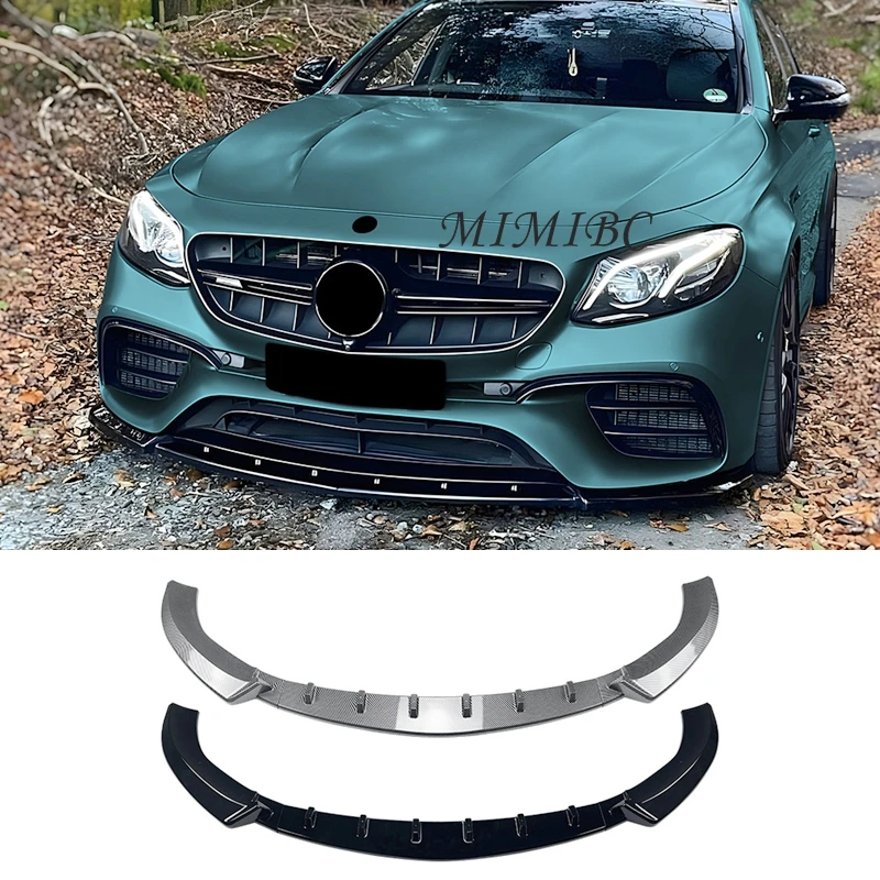 

Front Lip Front Shovel Front Bar Spoiler For Mercedes Benz E-Class W213 E63 AMG 2016-2020 Bumper Lower Splitter Diffuser Kits