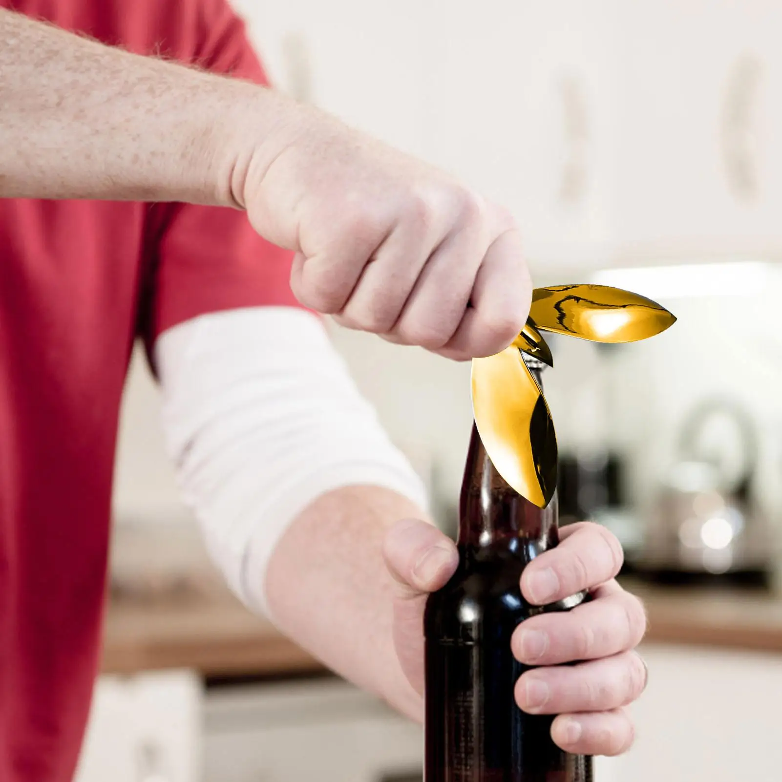 Balanced Bird Design Manual Beer Bottle Opener - Kitchen Tool for Bar Kitchen Home Parties - Dining Accessory view 6