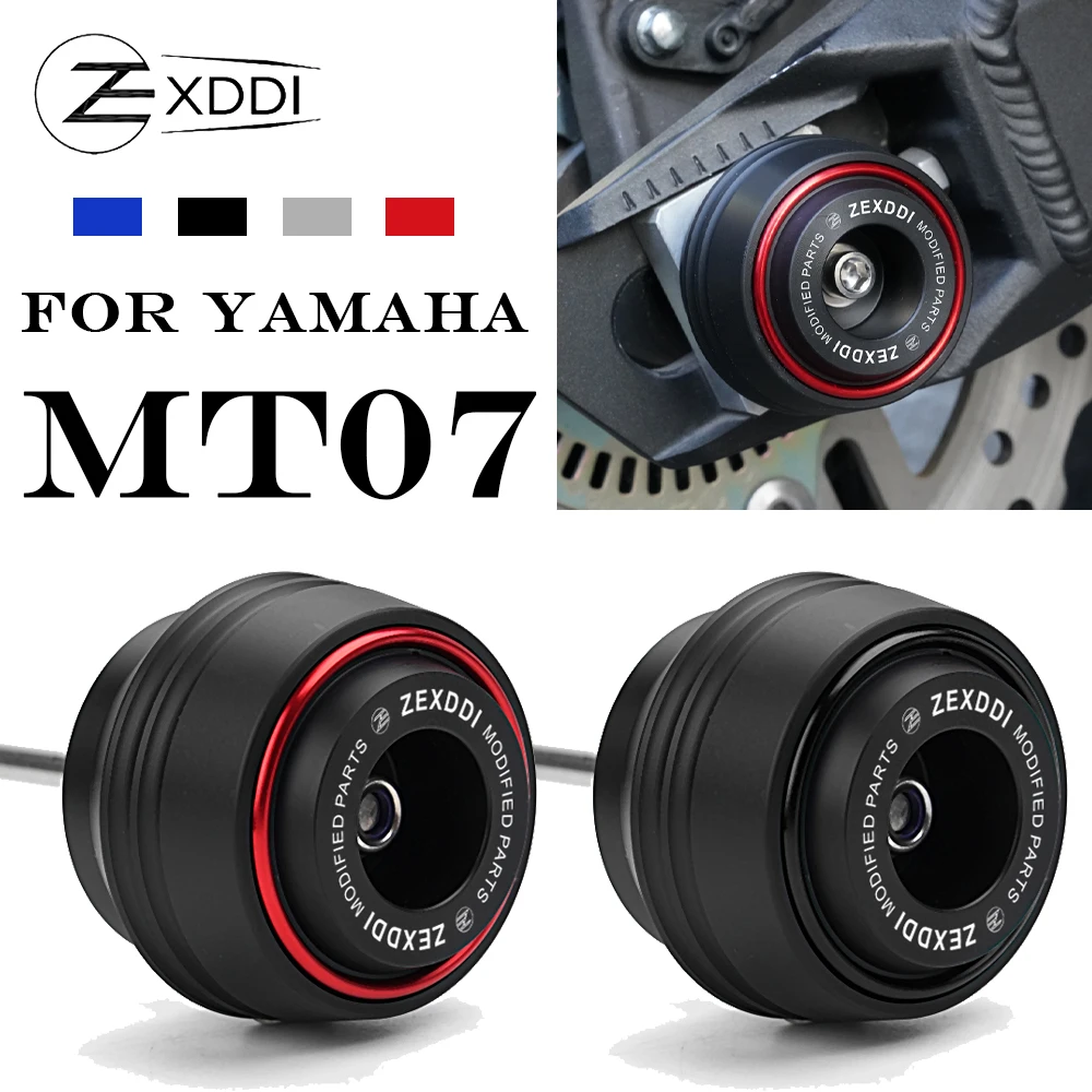 For YAMAHA MT07 MT-07 MT 07 FZ07 FZ 07 2014-2023 2024 2025 Motorcycle Accessories Front Wheel Axle Fork Sliders Crash Protector