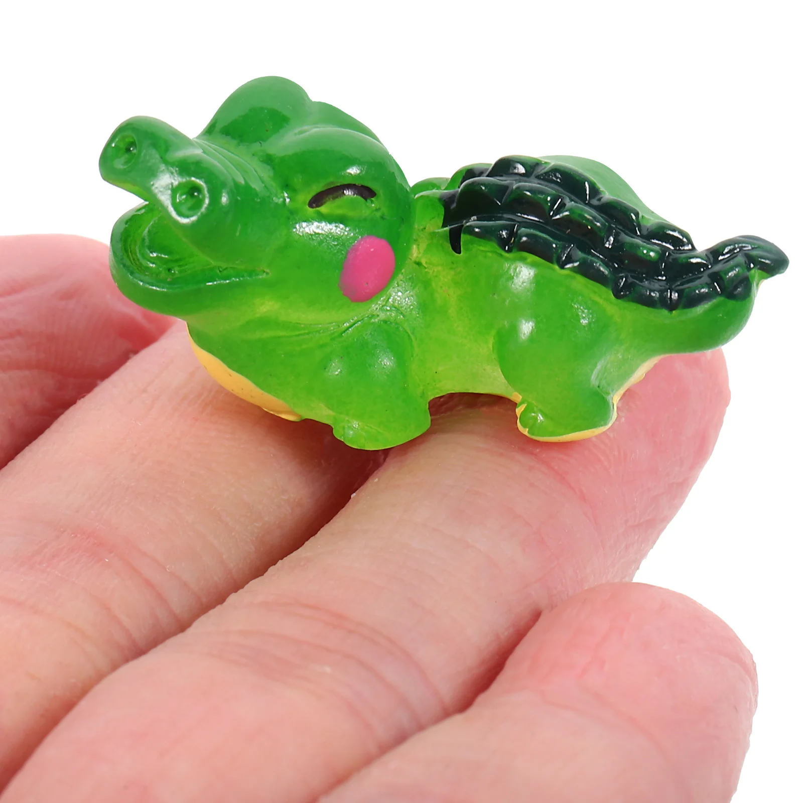 

4Pcs Mini Crocodile Resin Ornament Realistic Micro Landscape Decor Fish Tank Bonsai Decoration Mini Figurines Ornaments