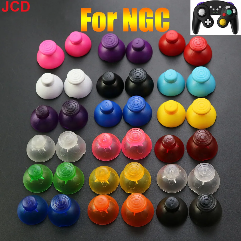 

JCD 1 Set Left And Right Replacement Analog Joystick Thumb Stick Silicone Cap For GameCube For NGC /GC Controller