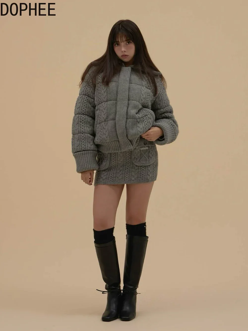 

Японская мода, женские короткие кардиганы, пальто, элегантный отложной воротник, трикотажная куртка с длинными рукавами, женская верхняя одежда (доставка 30 дней)