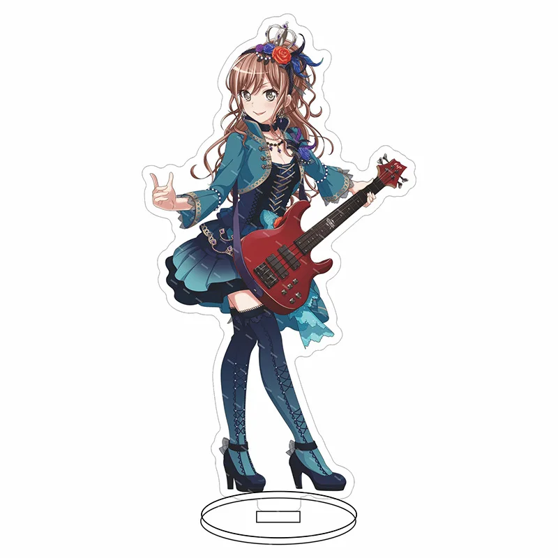 Sen BanG! Figurki Anime Roselia Band Cosplay akrylowe stojaki modelka słodka dziewczyna dekoracja biurka stojący znak dla fanów prezenty 15CM