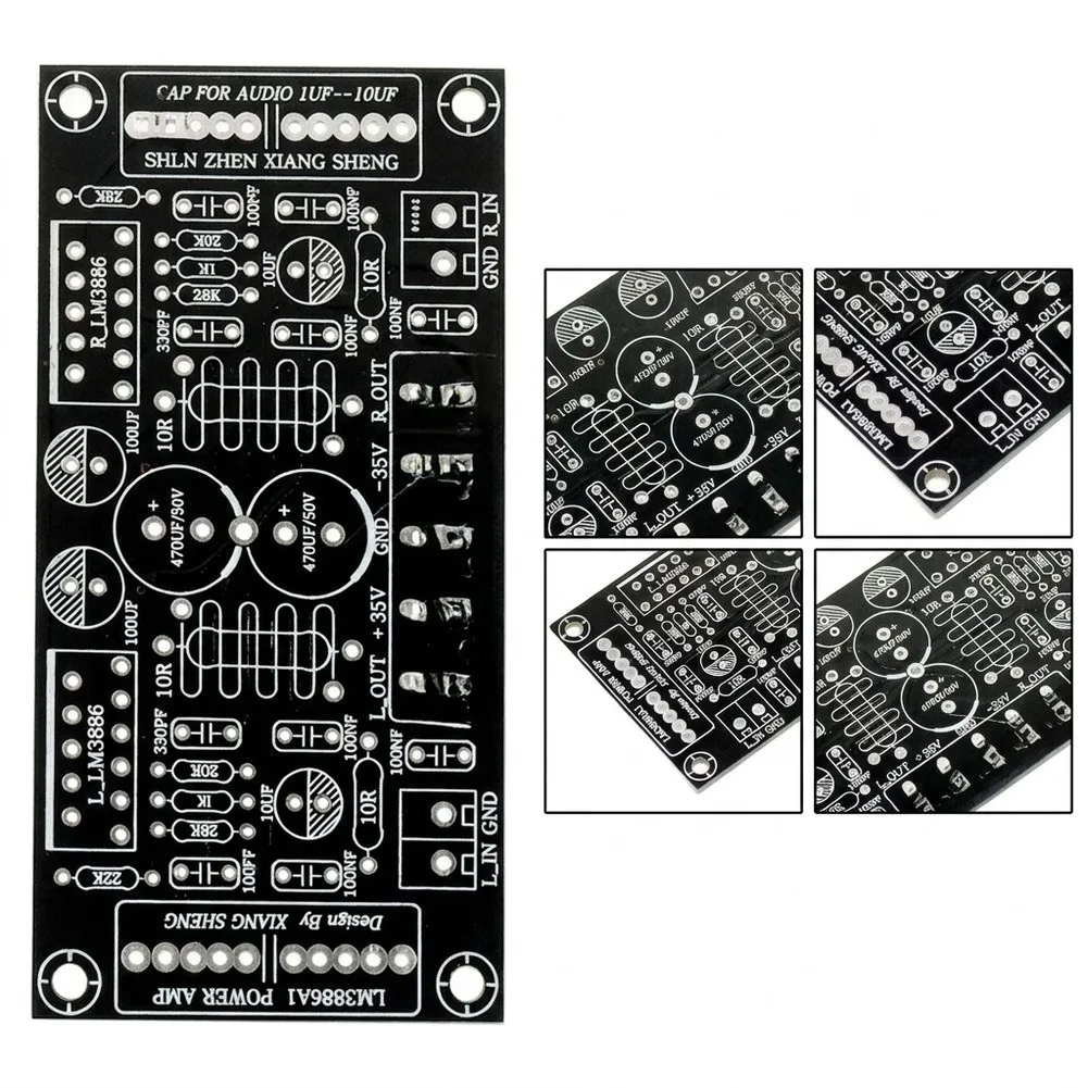 High Fidelity Circuit 68W Power PCB Symmetrical Circuit Layout Single-point Grounding For High-power Music Playback