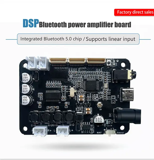 DSP moduł Bluetooth 5.0 moduł płyta wzmacniacza zasilania elektroniczny crossover hifi jakość dźwięku TWS sparowany subwoofer 2.0/1.1