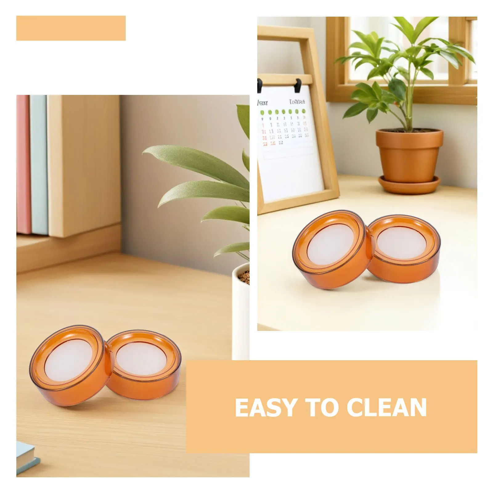 6Pcs Counting Sponge Finger Moistener Non-Spill Refillable Moistener Cup for Money Sorting Cash Counter Bank Teller Supplies