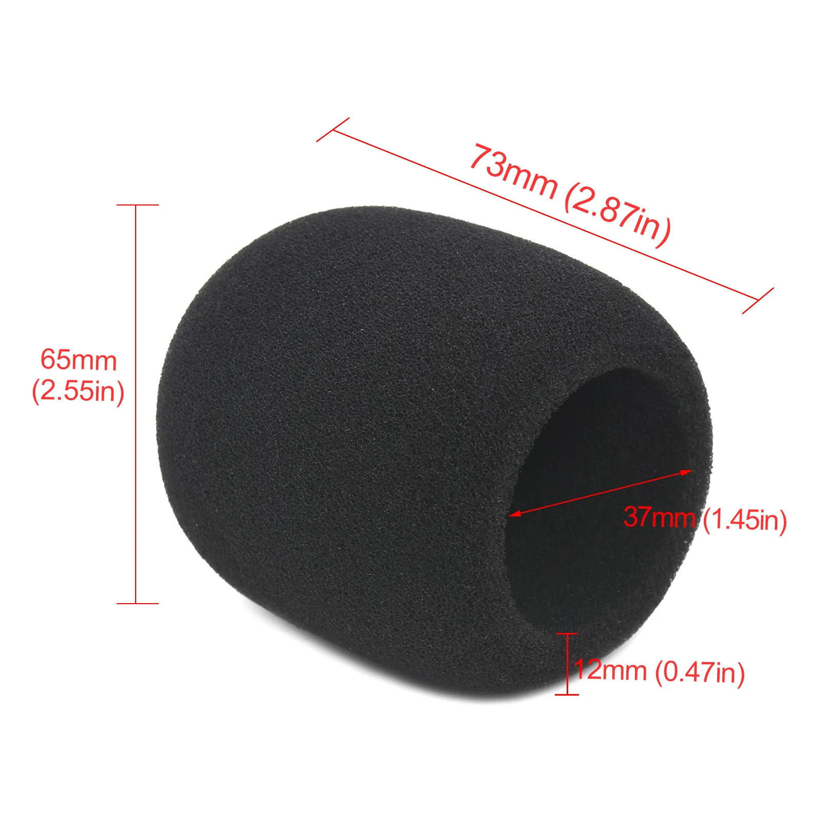 1 Piece Foam Mic Cover Handheld Microphone Windscreen Sponge Cover Headset Mic Foam Cover Protective Cap