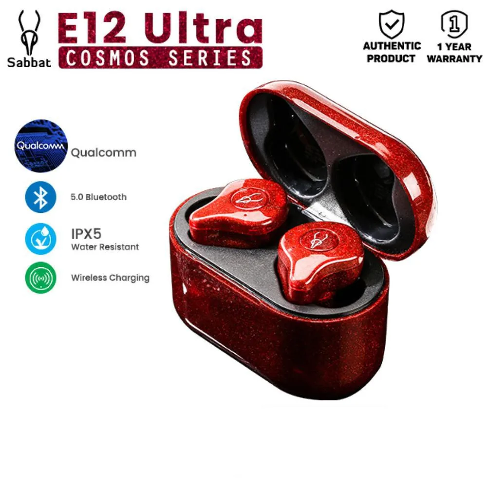 Sabbat E12 Ultra True wireless bluetooth headset sports in-ear wireless earbuds stereo TWS5.2 support wireless fast charge