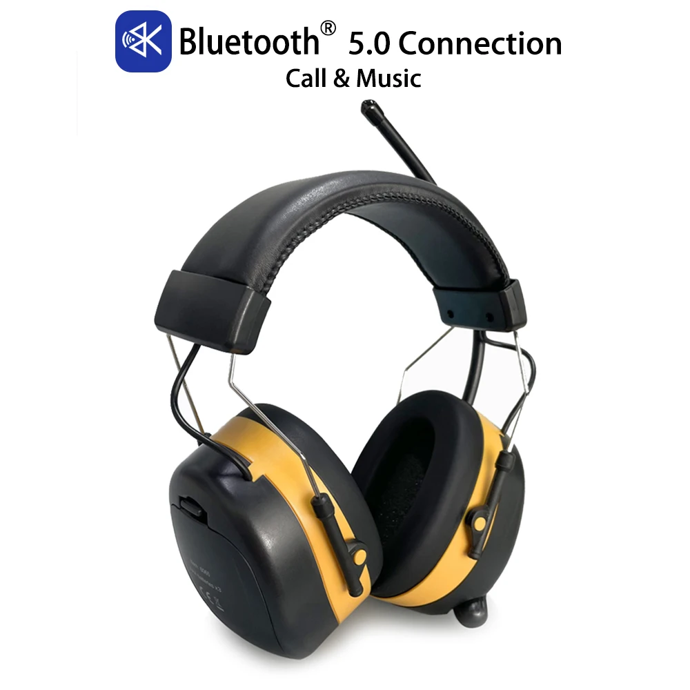 Hunting Hearing Protection Bluetooth Headphones Electronic Shooting Earmuffs Ear Protector AM/FM Radio Headphone
