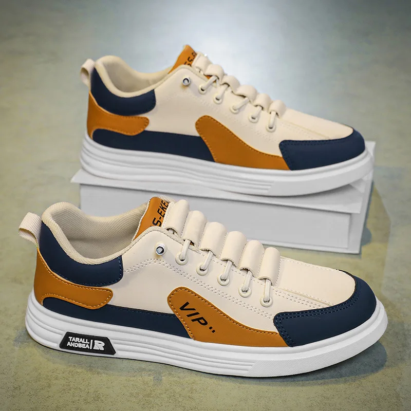 2025 Viral Men's Fashion Sneakers - Chunky Sole Hong Kong Style Height Boost Breathable Comfortable Daily Commute