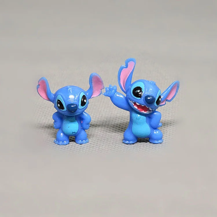 12pcs/Lot Disney Stitch Figure Toy Set Anime Mini Stitch Action Figurines Dolls Home Party Supply Decoration Toys Christmas Gift