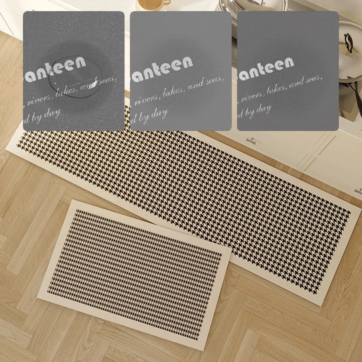 

Water-Absorbent Anti-Slip Floor Mat, Luxury Carpet, Kitchen Area Rugs, Bathroom and Laundry Room, Home Decoration