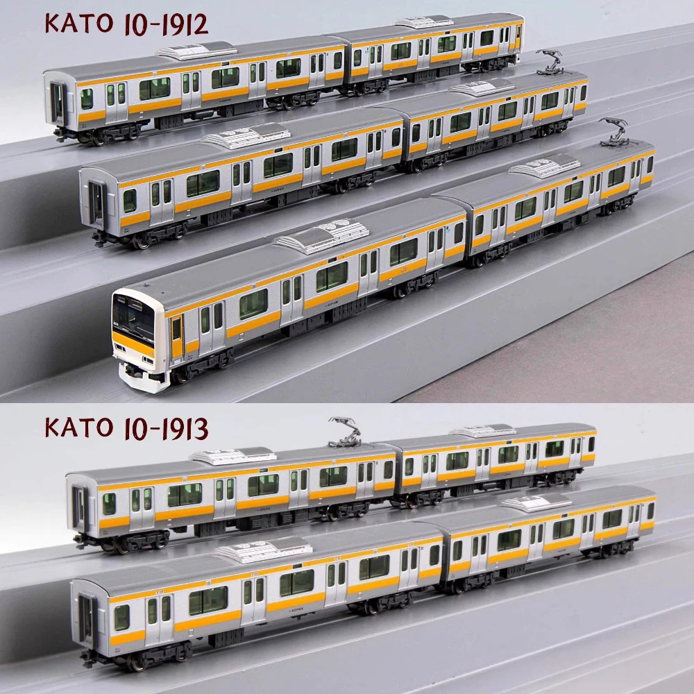 KATO N-scale 1/160 Train Model E231 Series 500 Electric Locomotive 10-Car Set 10-1912/3 Yellow Train Set Boys' Toy Gift