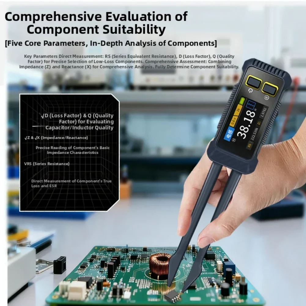 

JD-1795 LCR Multimeter with Portable Design for Measuring Resistance Capacitance and Inductance of For SMD Components