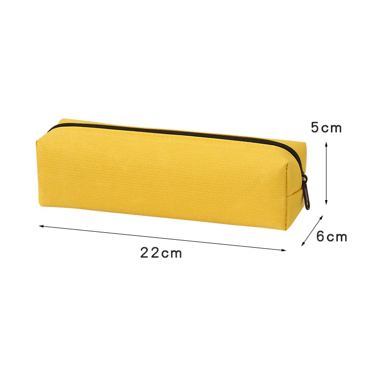 Promotion Custom Logo Cheapest Pencil Case Large Capacity Oxford Cloth Pen Bag Stationery Storage For School