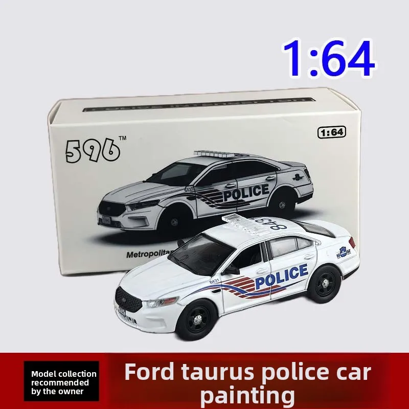 

Литой под давлением масштаб 1:64 Ford Taurus Washington D.C. Модель полицейского автомобиля Коллекционная игрушка в подарок Сувенир Дисплей Орнамент
