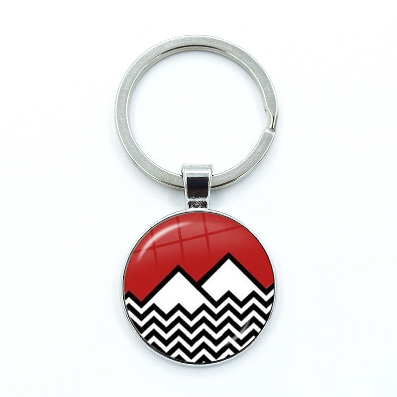 2024 New Arrival Twin peaks Collar David Lynch movie Jewelry Glass Cabochon Pendant Gifts for Women Bag Keychains