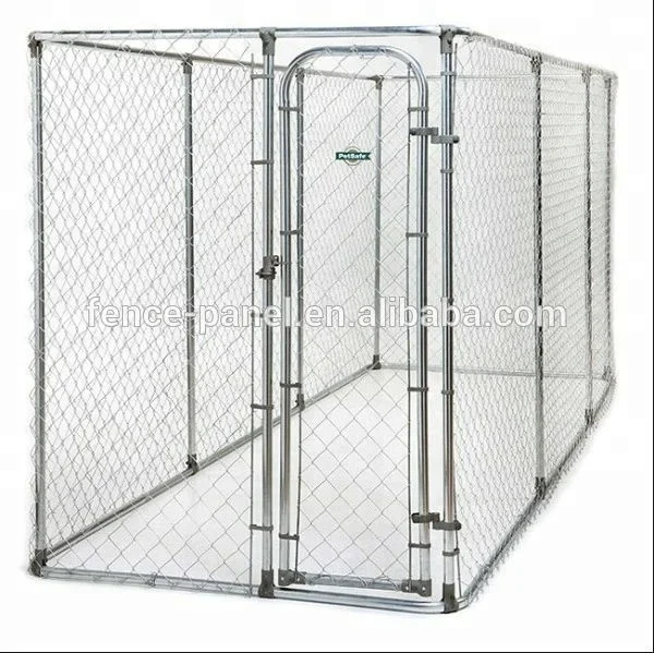 10*10*6ft Dog Kennel Outdoor Heavy Duty Dog House with Water Resistant Cover Steel Fence