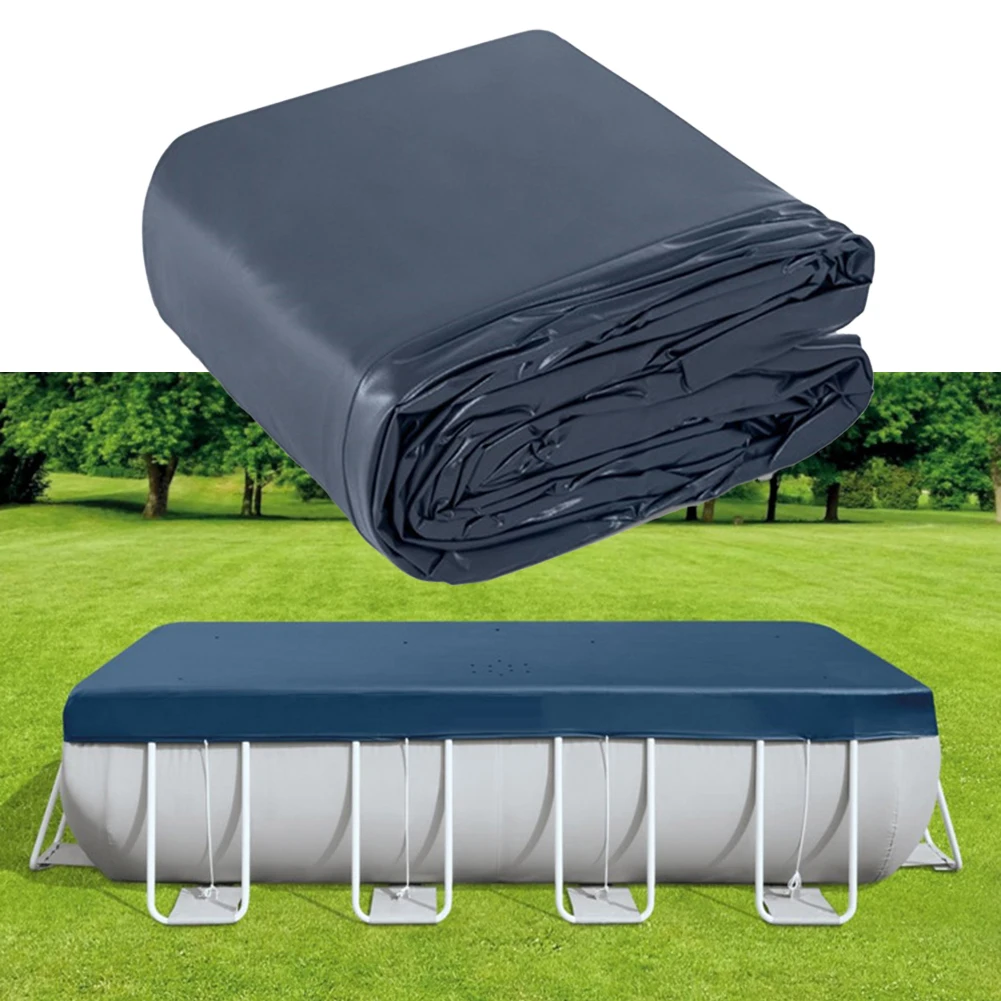 

PioneeringPVCSwimmingPoolCoverwithDrainageHolesandDurableMaterialTailoredforStandardBracketPoolsSizeof400 x 200 x 100 cm