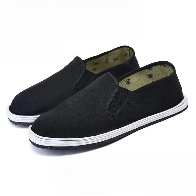 Beijing Men's Cloth Shoes Slip-On Work Shoes Wear-Resistant Anti-Slip Breathable Tire Sole Low Help Casual Shoes