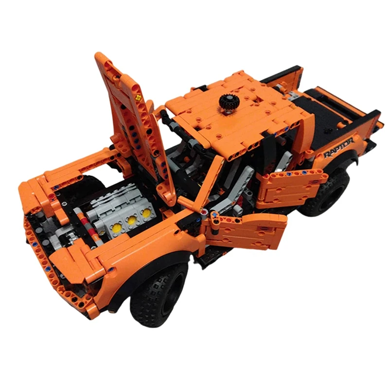 1379PCS Technical Car For Ford Raptor Truck Car Building Blocks 42126 MOC Trailer Assemble Bricks Toys Gift For Kids Easy To Use