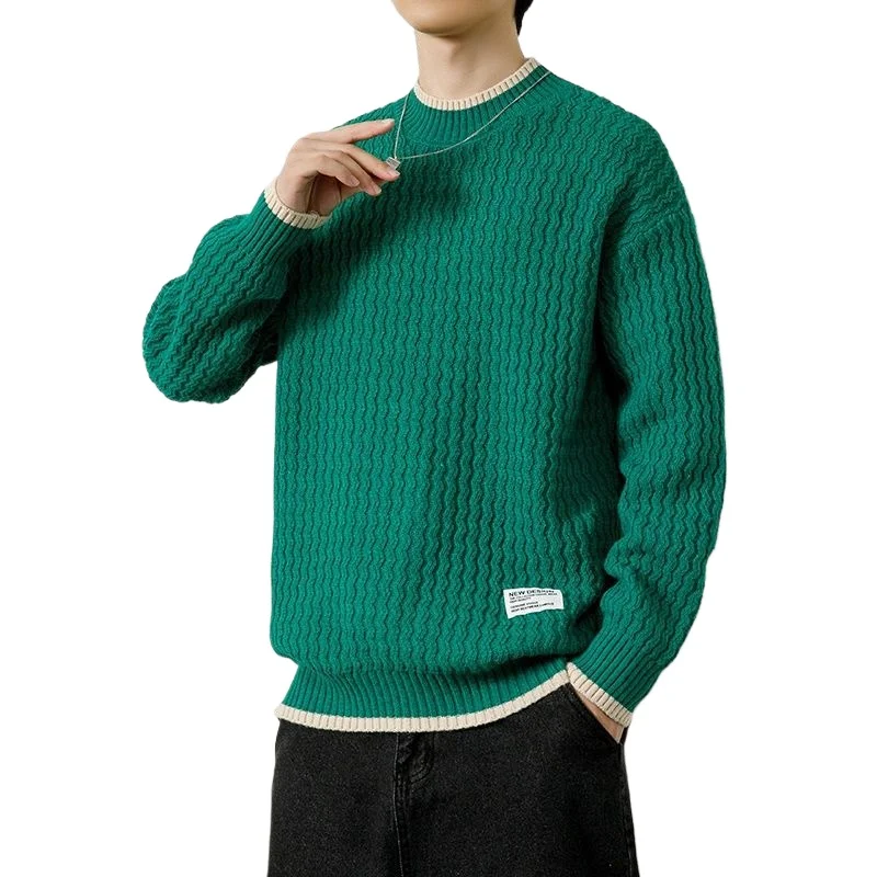 

Новые зимние мужские витые вязаные шерстяные свитера, модные свободные свитера большого размера, пуловеры